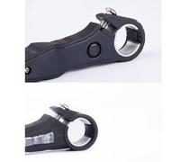 Luz LED Intermitente de Seguridad, para Manillar de Bicicleta | Resistente al Agua Nivel 4, Compatible con Manillar de 22mm, Plástico y Acero Inoxidable, Negro