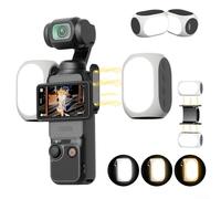Luz LED magnética para DJI para Osmo Pocket 4/3, luz auxiliar magnética para creador de cámara cardán, accesorio de luz de relleno LED para grabación de video Selfie Vlog 800 mAh