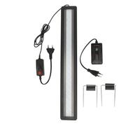 Luz LED para Acuario de 6W, Material Duradero, Diseño Delgado, Alta Reproducción Cromática, Función de Temporizador de 3 Modos de Colores para Pecera de 20-24 Pulgadas (Enchufe