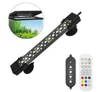 Luz LED para acuario, espectro completo 24/7 con temporizador, 10 niveles de brillo, regulable, temporizador ajustable de 6/10/12 horas, ide