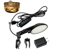 Luz LED para Acuario - Lámpara Antideslumbrante Con Abrazadera - Luz de Acuario de Color Ajustable | para Propietarios, Principiantes, Entusiastas, Cafetería, Dormitorio y Salón