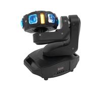 Luz LED para escenarios, 6 x 40 W, cabeza en movimiento, con rueda de viento de un brazo, DMX512 Stage Light Moving Head, control de música, RGBW para fiestas/bodas, clubes, bares (efecto abismo)