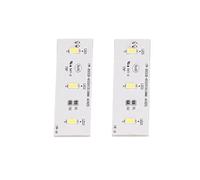 Luz LED para Frigorífico y Congelador de 2 Piezas SW - BX02B Tira de Luces LED para Frigorífico de 12 V, Pieza de Reparación de Repuesto para SW BX02B, Lámpara LED para