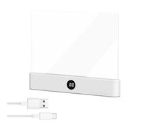 Luz LED para libros, lámpara recargable portátil, brillo ajustable, dispositivo de lectura de bajo consumo, herramienta de iluminación de tareas de escritorio para estudiantes, profesionales, viajeros