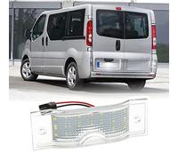 Luz LED para matrícula compatible con O-pel Vivaro A B, R/enault Trafic II III, N/issan NV300, F-iat Talento Xenon White Number Plate Light Tag Lamp