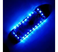 Luz LED para monopatín, luz de monopatín con control remoto, luz de longboard, luz de tabla corta, 16 cambios de color por ti mismo, impermeable, a prueba de golpes, súper brillante para mostrar por