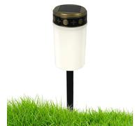 Luz LED para tumba, lámpara de cementerio sin llama, luces solares conmemorativas para decoración de jardín