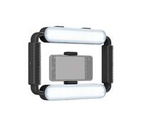 Luz LED para Videocámara de Smartphone, Luz para Selfies con Estabilizador y Agarre para Vlogs.