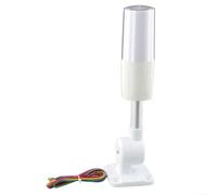 Luz LED plegable de alarma de sirena de 24 V con indicador de torre de zumbador para señalización de seguridad de construcción y vehículo (sonido)