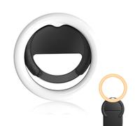 Luz LED recargable, niveles de brillo ajustables para una iluminación perfecta, mini anillo de luz portátil y ligero para llevar a todas partes.