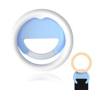 Luz LED recargable, niveles de brillo ajustables para una iluminación perfecta, mini anillo de luz portátil y ligero para llevar a todas partes.