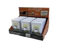 Luz LED regulable para armario doble 3W COB, ideal para iluminación interior y mejoras en visibilidad y ambiente.