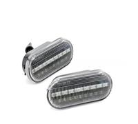 Luz LED Señal Giro Para Coche Indicador Lateral Dinámico Flash Para SEAT Para Ibiza 6L Para Cordoba Para Toledo Para Leon MK1 Para MK2 ntermitentes Laterales(Transparent 2 pcs)