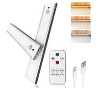 Luz LED Sensor Movimiento Cocina - Armario Luces Adhesiva Recargable Lampara sin Cables Bajo Mueble Interior Armarios Tira Lamparas Magnetica Pared Barra Light Iluminacion Inalambrica Lights USB