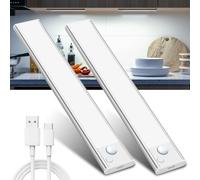 Luz LED Sensor Movimiento Cocina - Armario Luces Pilas Adhesiva Recargable