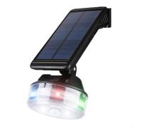 Luz LED solar de seguridad con sensor de movimiento, IP66 impermeable de aleación de aluminio al aire libre con soporte giratorio de 360° para jardín, garaje, entrada, camino, montaje en pared