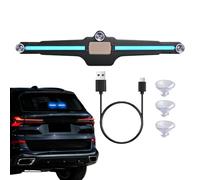 Luz LED Solar para Ventanilla de Coche - Lámpara De Seguridad Solar Azul De Luneta Trasera - Luz De Advertencia De Luneta Trasera,para SUV Camión Sedán Exterior Desplazamiento Diario Conducción Viaje