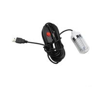 Luz LED subacuática de pesca con puerto USB, lámpara de señuelo sumergible de 5 V para pesca nocturna, atrae camarones, calamares, arenques, lubina, trucha, pez rojo en acuarios, piscinas y barcos