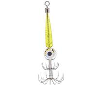 Luz LED subacuática - plantilla de calamar sumergible, resistencia al agua de mar con gancho y rayo | kit de gancho para calamar, cebos electrónicos para calamar, gancho de luz, brillante