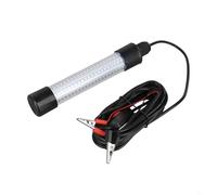 Luz LED sumergible de pesca de 13 W, 12 V/24 V, para señuelo de cebo de calamar, atraer camarones, lámpara impermeable IP68 con interruptor de encendido/apagado, negro (verde)