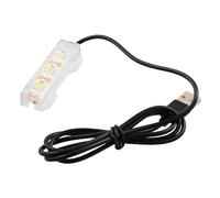 Luz LED USB de segunda generación para acuario mediano y pequeño, 5 V, bajo voltaje, tipo dividido, iluminación de tanque de un solo color, para decoración de pecera, ahorro de energía, impermeable