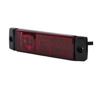 Luz Límite Trasera LED 12V 0,6W Roja HELLA para u.a. IVECO 130x32mm