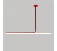 Luz lineal LED, 43 W, accesorio de iluminación lineal comercial de tres sombras para oficina, iluminación suspendida regulable, luz colgante LED moderna para escuela, mercado, 1 paquete Present