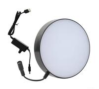 Luz llevada ajustable del anillo para el microscopio, luz inferior de 133m m con la alta representación cromática, lámpara de la inspección del laboratorio del ABS