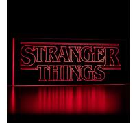 Luz Logo Stranger Things - Lámpara Oficial Netflix, 2 Modos, Decoración con USB o Pilas