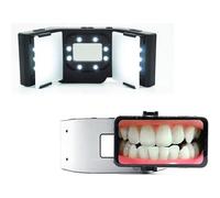 Luz móvil para fotografía dental, kits de fotografía LED para odontología oral con 20 luces LED y 6000-6500 K ajustables, 3 grupos de luces con ajuste independiente para clínicas y salones de belleza
