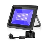 Luz Negra Ultravioleta 365NM, 50W Foco de luz negra LED, Luz UV impermeable IP66, luces negras para Bar Discoteca, Pinta Corporal, fiesta luminosa, iluminación de escenario, Halloween
