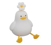 Luz Nocturna, 30 Min de Tiempo, 1200 MAh, Recargable, Regulable, Luz Nocturna para Mascotas, Forma de Pato de Silicona para Dormitorio