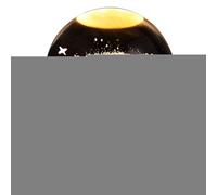 Luz Nocturna Bola De, 6cm Lámpara De Bola De Saturno Con Base De Luz LED De Madera, Lámpara De Globo LED Que Brilla Intensamente Para El Hogar, Apartamento, Patio, Restaurante