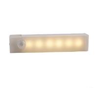 Luz nocturna compacta inalámbrica LED con sensor de movimiento, recargable e ideal para uso en cocina y navegación por escaleras (blanco 20 cm)