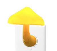 Luz nocturna con forma de seta - Decoración luminosa LED con enchufe y sensor, luz seta para dormitorio, para habitación de niños, baño, casa, mesilla de noche, escritorio, toma de pared para