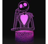 Luz nocturna con ilusión de Rey Calabaza de Halloween Town, luz creativa