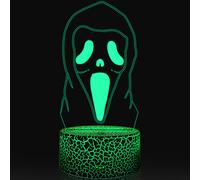 Luz nocturna con ilusión de Rey Calabaza de Halloween Town, luz creativa
