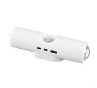 Luz nocturna con sensor de movimiento, lámpara de pared inteligente de inducción del cuerpo humano, foco magnético, para interior pasillo escalera noche (tres colores)