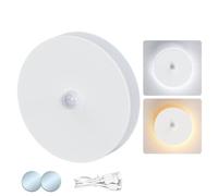 Luz Nocturna con Sensor de Movimiento | Lámpara LED Recargable De 2 Niveles - Luces Magnéticas Para Gabinetes,Para Uso En Bajo Gabinete, Cocina, Armario, Dormitorio, Baño, Pasillo, Y La Pared