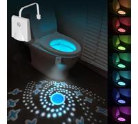 Luz nocturna con sensor de movimiento para el inodoro,Luz LED para la taza del inodoro, luz para el interior del inodoro, luz nocturna para cualquier inodoro (1pcs)