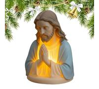 Luz Nocturna Cristiana - Estatua De Resina De La Virgen María De 20 Cm, Figura Elegante Para Decoración Del Hogar, Brillo Led Suave | Acción De Gracias, Vacaciones, Cumpleaños, Oficina, Hogar, Habitac