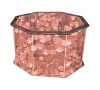 Luz nocturna cuadrada floral con tulipanes incrustados en espejo, lámpara de mesa única hecha a mano para iluminación decorativa y ambiental (E)