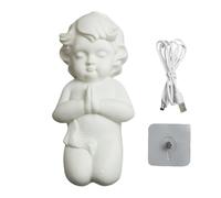 Luz nocturna de ángel, ángeles iluminados impresos, ángel brillante celestial, luces nocturnas para guardería, luz creativa para dormitorio, luz nocturna para habitación de niños, luz de decoración