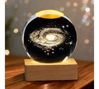 Luz nocturna de bola de cristal de galaxia 3D, planetas, la Vía Láctea, bola de cristal, escena nocturna, astronomía, lámpara LED de bola de luna, bola de luna, regalo de Navidad, regalo de niños