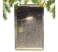 Luz nocturna de escena de nieve, luz de sueño navideña, lámpara de noche para manualidades, decoración de artes y manualidades, lámparas de calle para niñas