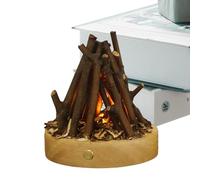 Luz nocturna de fogata | Lámpara de hoguera recargable por USB, 3 modos ajustables, lámpara LED eléctrica de imitación para chimenea, decoración de festival de Navidad y Halloween