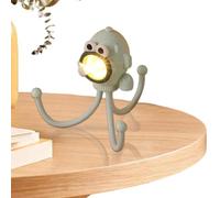 Luz nocturna de forma variable, luz nocturna de habitación infantil, soporte de teléfono para lámpara de mesilla de noche LED con diseño de pulpo, luz nocturna plegable para mesita de noche, oficina