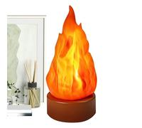Luz nocturna de fuego falsa: iluminación ambiental parpadeante sin llama, decoración navideña | Halloween Navidad chimenea exterior interior sala de estar dormitorio jardín fiesta Camping decoración a