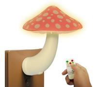 Luz Nocturna de Hongo | Lámpara LED regulable y adorable con control remoto | Luz Nocturna LED Enchufable De Pared Decorativa,para habitaciones infantiles, dormitorios, baños, cocinas, pasillos,