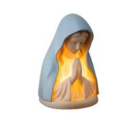 Luz nocturna de la Virgen María - Lámpara de oración LED de Nuestra Señora, lámpara de mesa, elegante lámpara de estatua religiosa | Luces nocturnas delicadas con protección para los ojos, accesorio